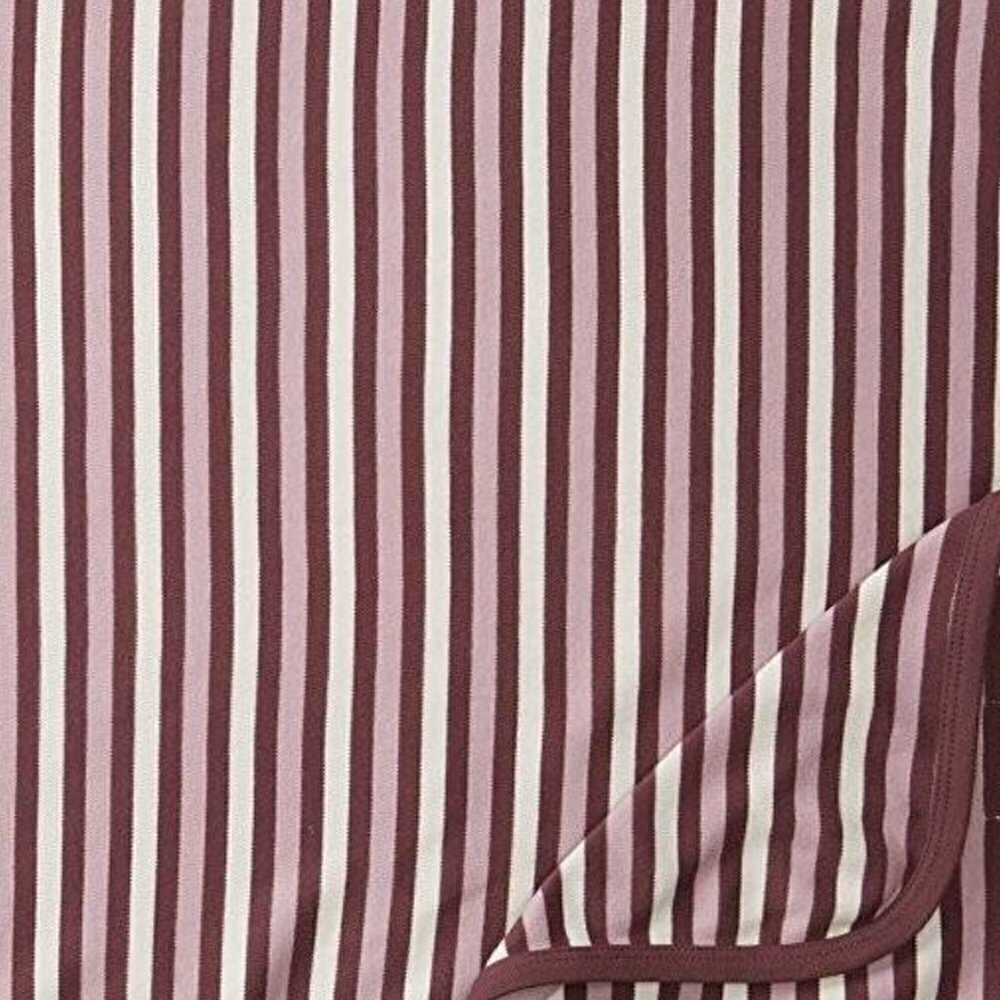 Love'd Baby Organic Eggplant Stripe Swaddle